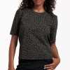 Jamie triangles tee - black/new army