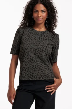 Jamie triangles tee - black/new army