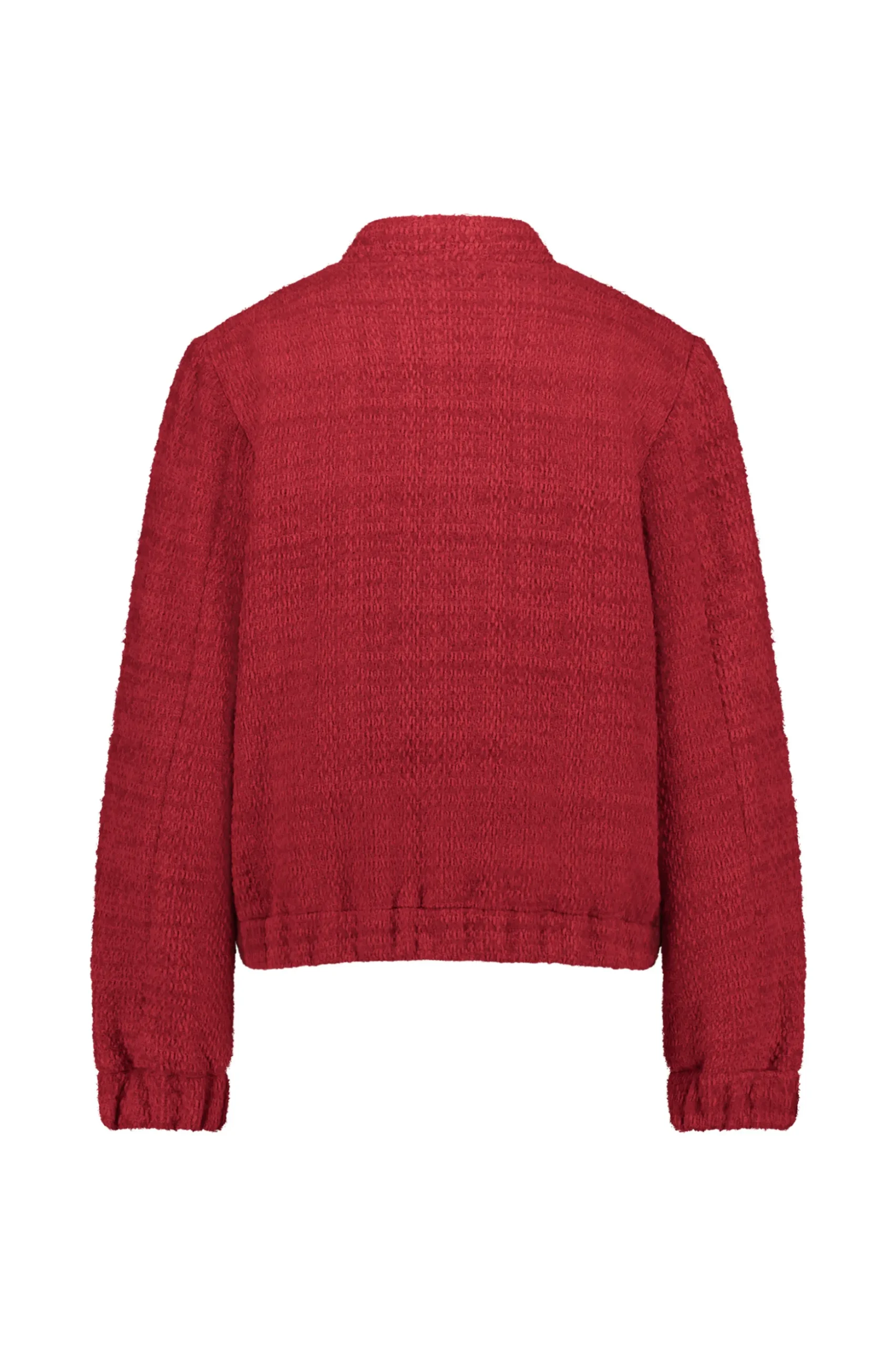Jax tweed bomber jacket - red