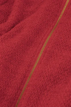 Jax tweed bomber jacket - red