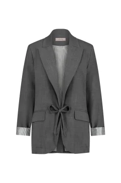 Jeni grey melee blazer - grey melange