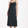 Jillian irr dot dress - black/off white