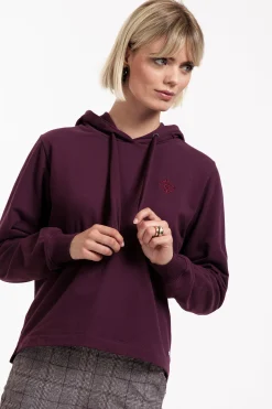 Jip hoody sweater - blackberry