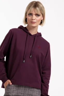 Jip hoody sweater - blackberry