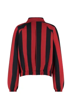 Johni stripe blouse - dark blue/red