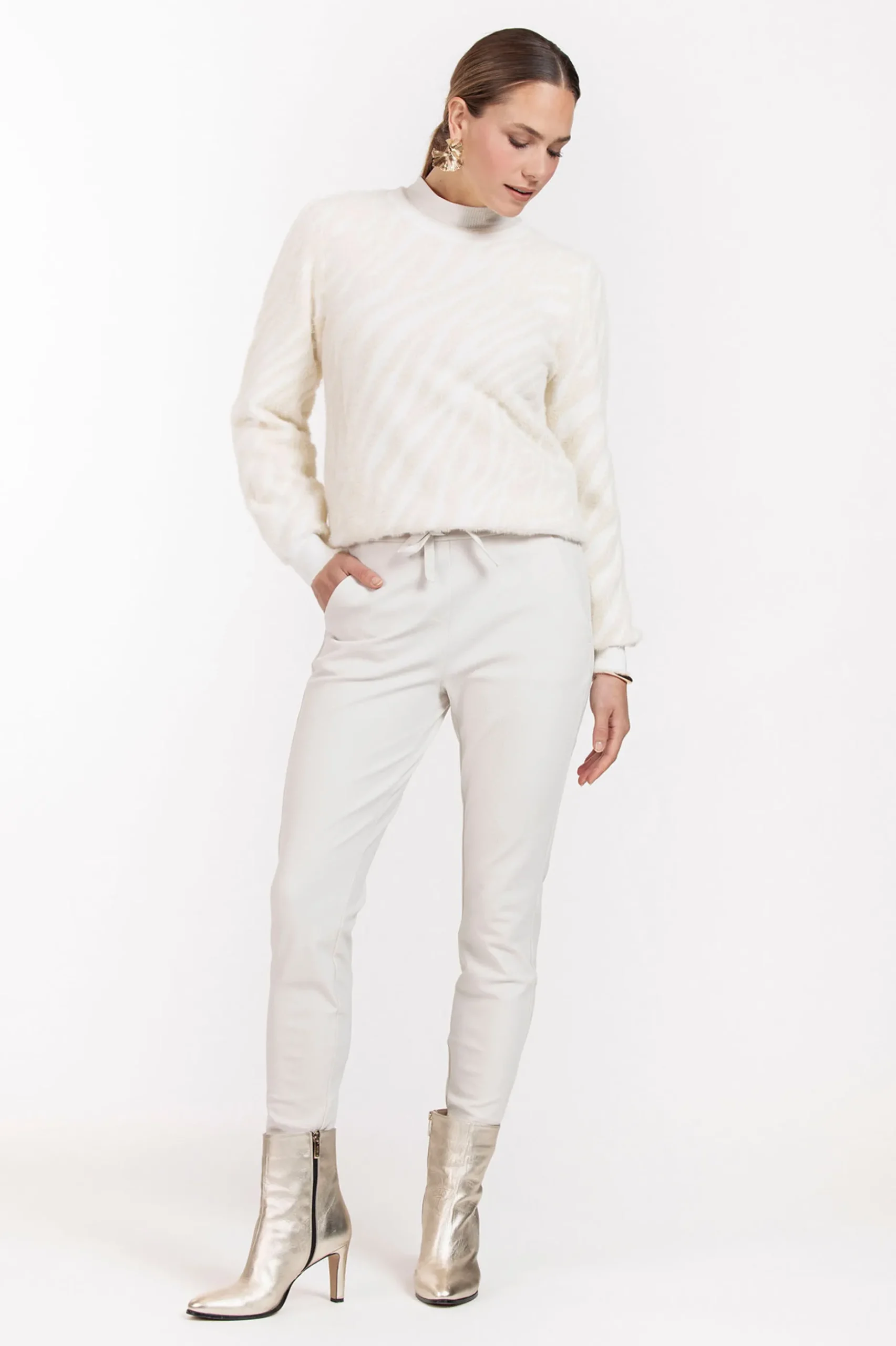June zebra pullover - Offwhite/kit