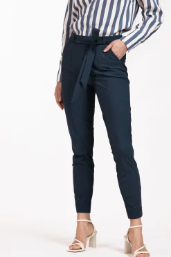 Kate mini check trousers - dark blue/black