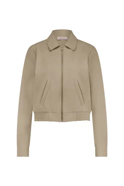 Kelsi bonded jacket - latte
