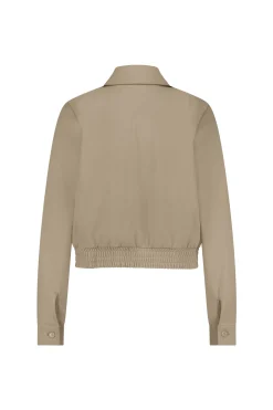 Kelsi bonded jacket - latte
