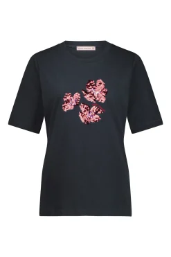 Klaasje flower tshirt - dark blue