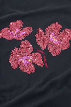 Klaasje flower tshirt - dark blue