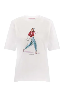 Klaasje print tshirt - white