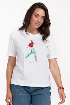 Klaasje print tshirt - white