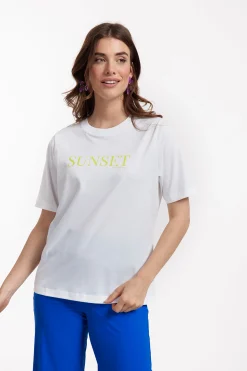 Klaasje sunset tshirt - white