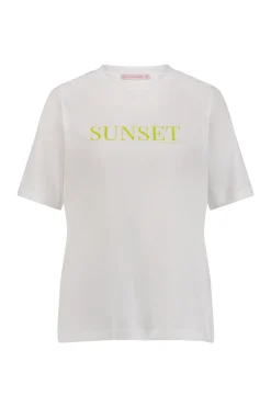 Klaasje sunset tshirt - white
