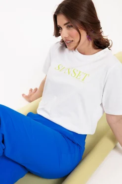 Klaasje sunset tshirt - white