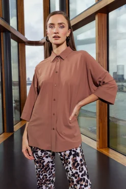 Kyra blouse - chocolate