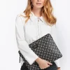 Laptop sleeve SA print - black/off white