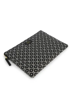 Laptop sleeve SA print - black/off white