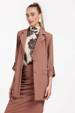 Laura blazer - chocolate