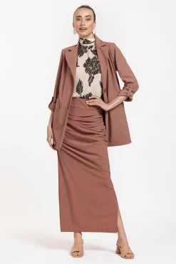 Laura blazer - chocolate