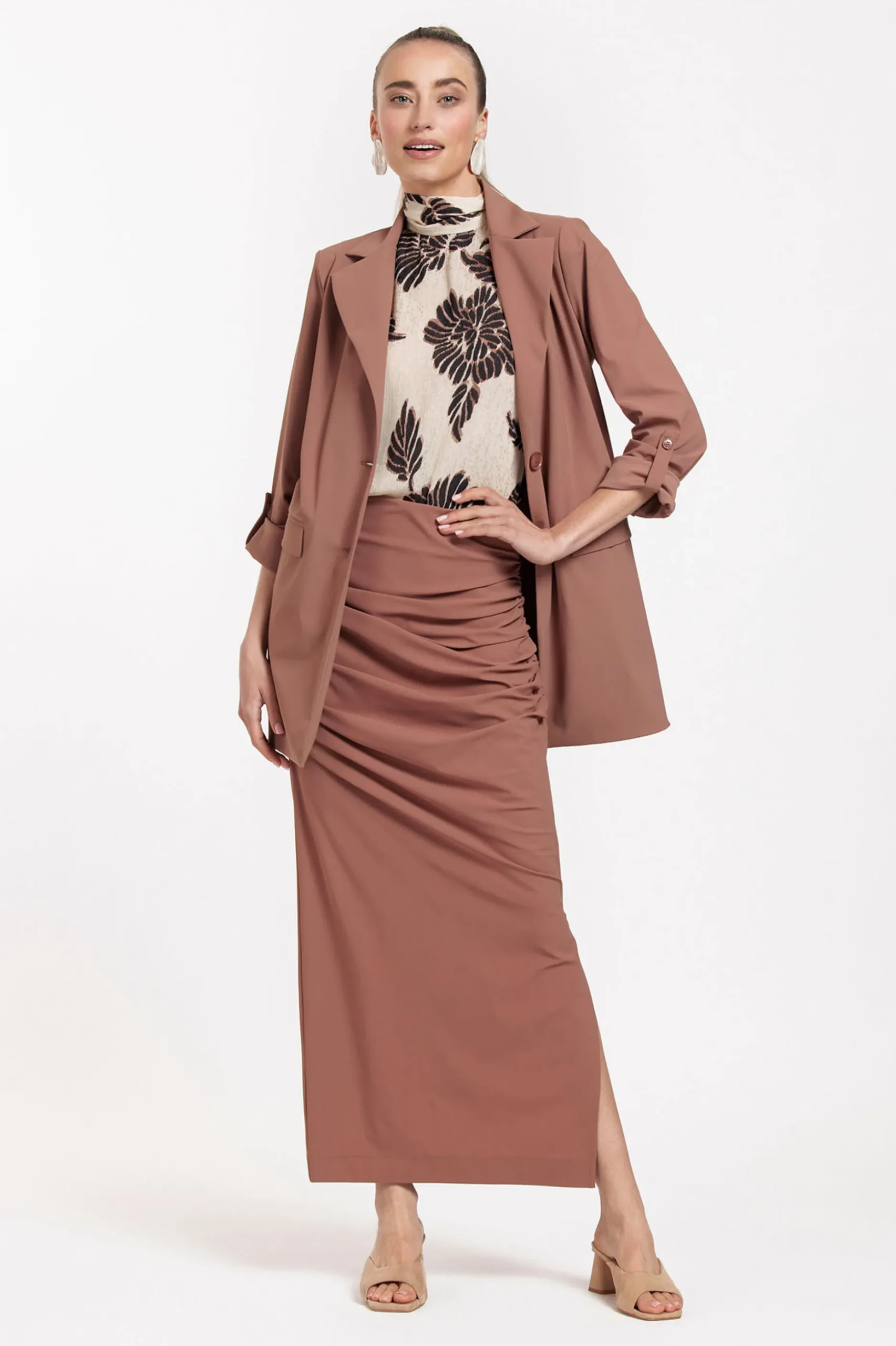 Laura blazer - chocolate