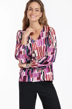 Layla stripe top - multi color