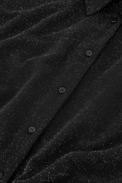 Lena sparkle blouse - black