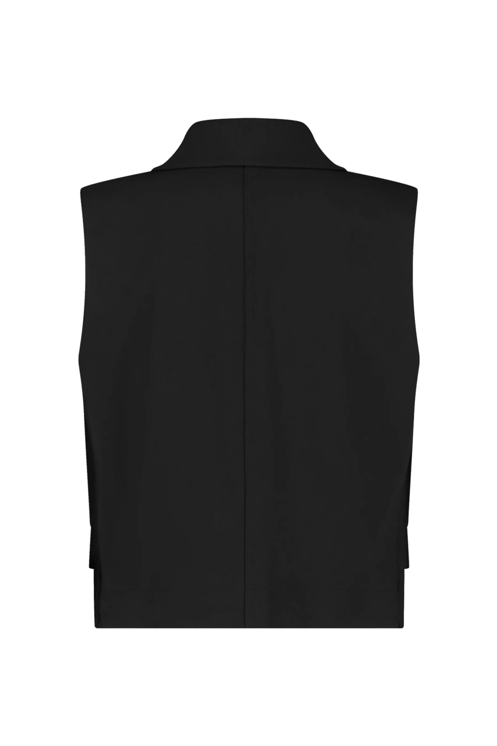Leonore bonded gilet - black