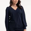Les top - dark blue