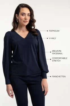 Les top - dark blue
