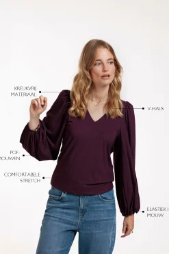 Lesha top - blackberry