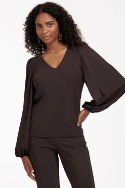 Lesha top - espresso
