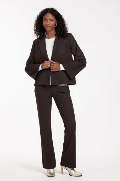 Lette bonded blazer - espresso