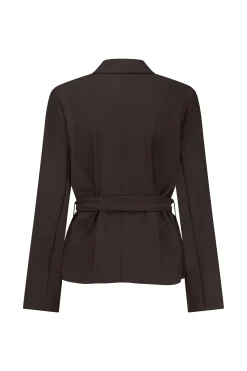 Lette bonded blazer - espresso