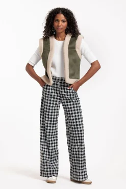 Lexie bonded PDP trousers - black/kit