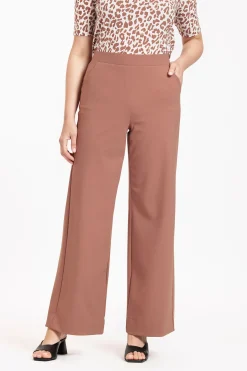 Lexie bonded trousers - chocolate