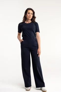 Lexie bonded trousers - dark blue