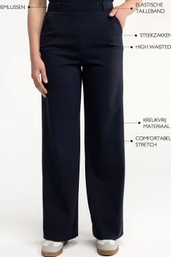 Lexie bonded trousers - dark blue