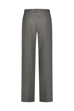 Lexie gold stripe trousers - grey melange/gold