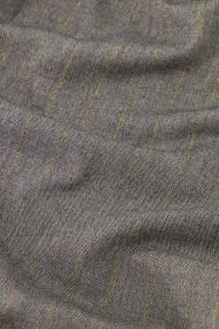 Lexie gold stripe trousers - grey melange/gold