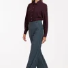 Lexie LONG bnd dnm tweed trousers - midnight blue