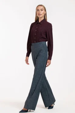 Lexie LONG bnd dnm tweed trousers - midnight blue