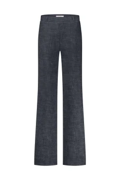 Lexie LONG bnd dnm tweed trousers - midnight blue