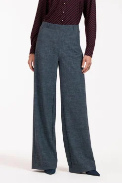 Lexie LONG bnd dnm tweed trousers - midnight blue