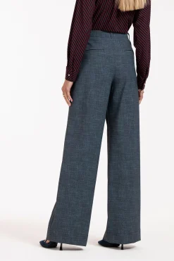 Lexie LONG bnd dnm tweed trousers - midnight blue