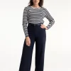 Lexie LONG bonded trousers - dark blue