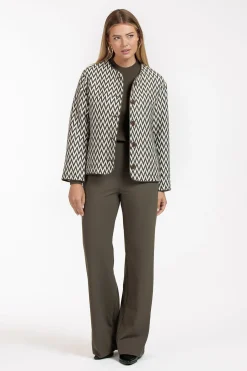 Lexie LONG bonded trousers - new army