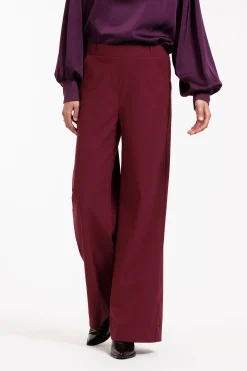 Lexie LONG bonded trousers - merlot
