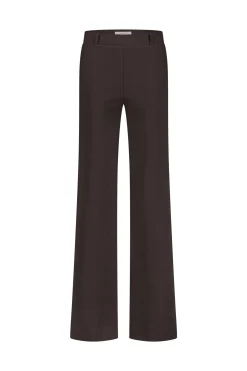 Lexie LONG bonded trousers - espresso